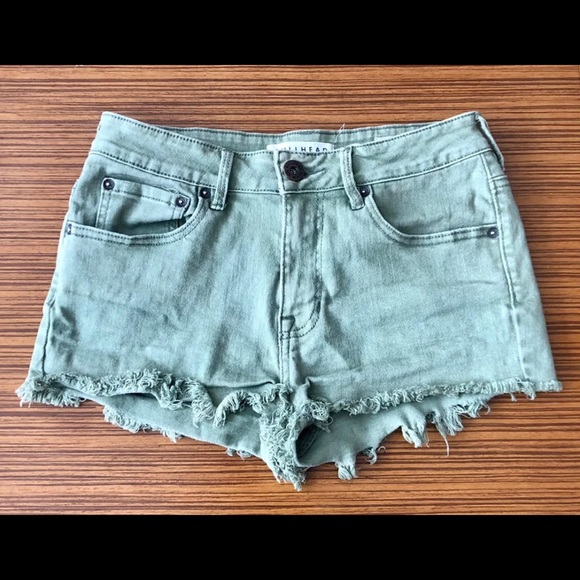 Bullhead Pants - Women's Bullhead Green Shorts Size 5